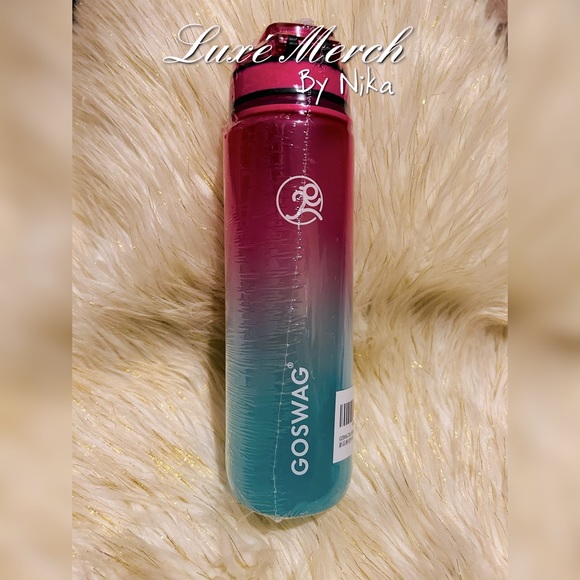 GOSWAG 32oz Motivational Water Bottle with Time Marker & Fruit Strainer BPA Free - Picture 4 of 6